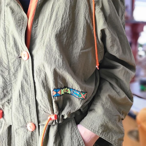 Vintage spring windbreaker coat - Picture 7 of 11